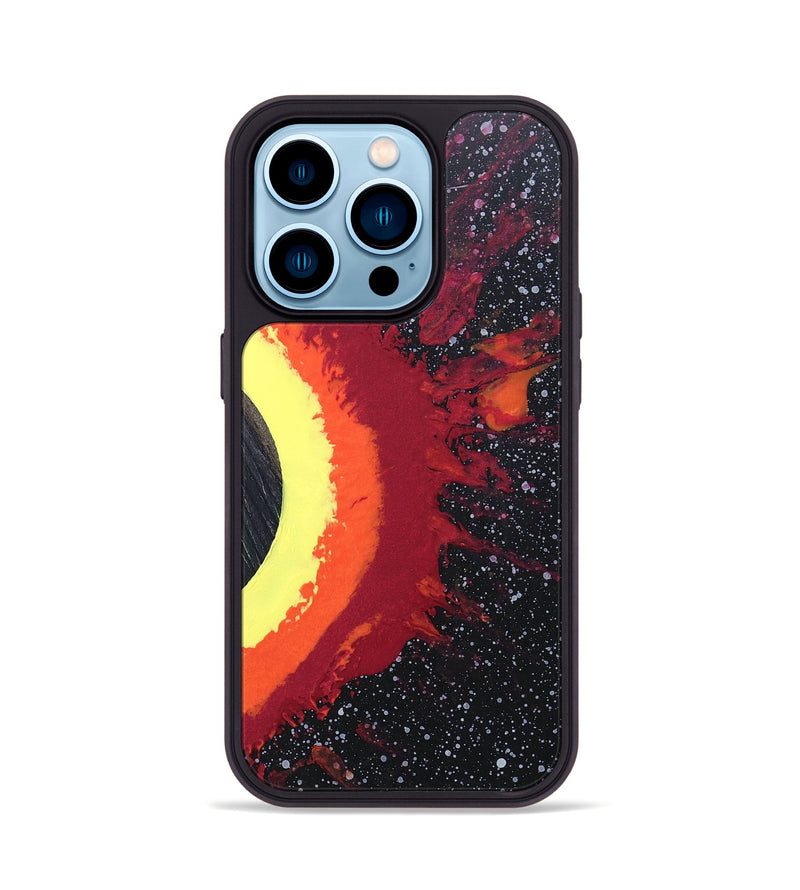 iPhone 14 Pro Wood+Resin Phone Case - Travis (Eclipse, 697972)