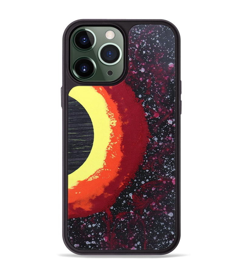iPhone 13 Pro Max Wood+Resin Phone Case - Emma (Eclipse, 697974)