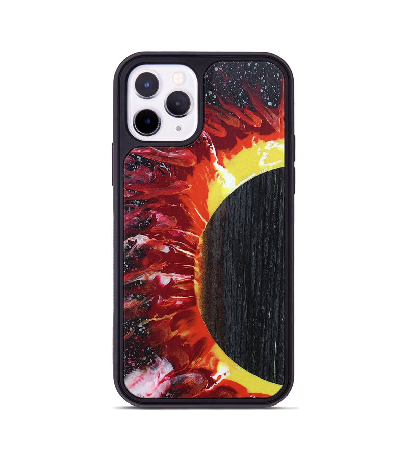 iPhone 11 Pro Wood+Resin Phone Case - Mekhi (Eclipse, 697976)