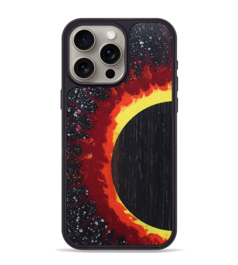 iPhone 15 Pro Max Wood+Resin Phone Case - Avery (Eclipse, 697980)