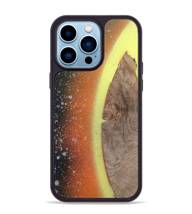 iPhone 14 Pro Max Wood+Resin Phone Case - Brittney (Eclipse, 697998)