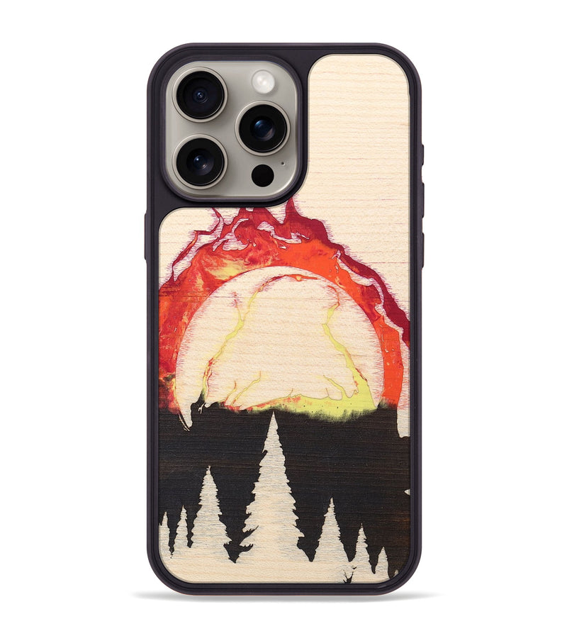 iPhone 15 Pro Max Wood+Resin Phone Case - Diego (Eclipse, 698007)