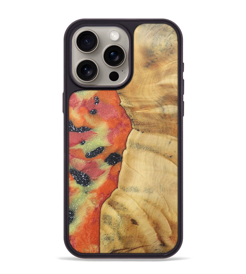 iPhone 15 Pro Max Wood+Resin Phone Case - Eric (Eclipse, 698046)
