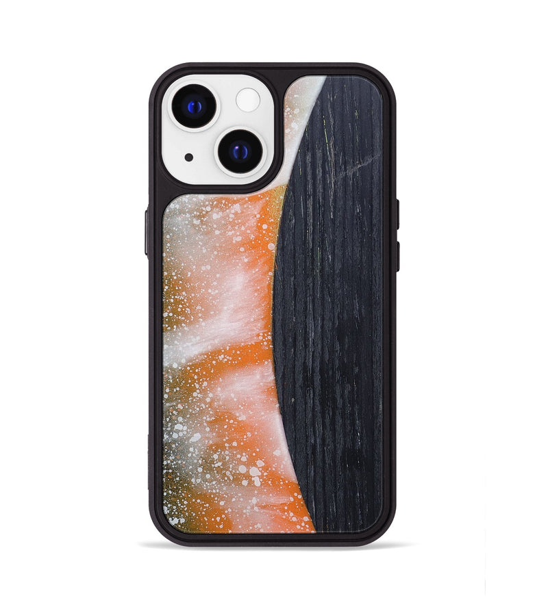 iPhone 13 Wood+Resin Phone Case - Cecelia (Eclipse, 698083)
