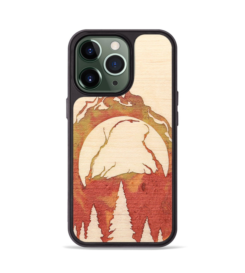 iPhone 13 Pro Wood+Resin Phone Case - Jonathon (Eclipse, 698086)