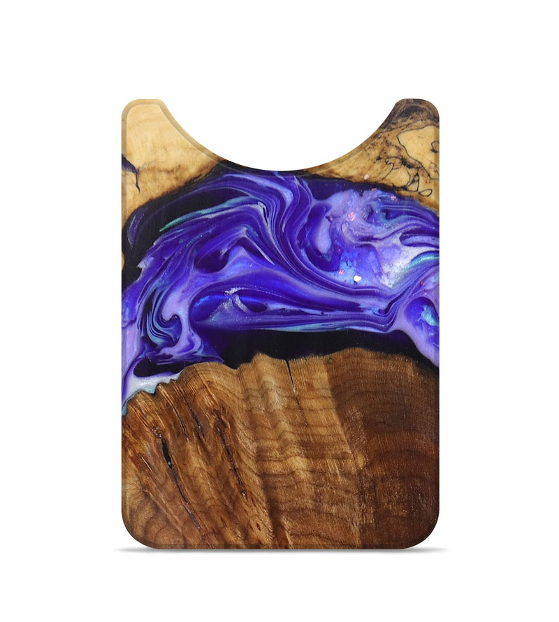 Live Edge Wood+Resin Wallet - Justin (Purple, 698205)
