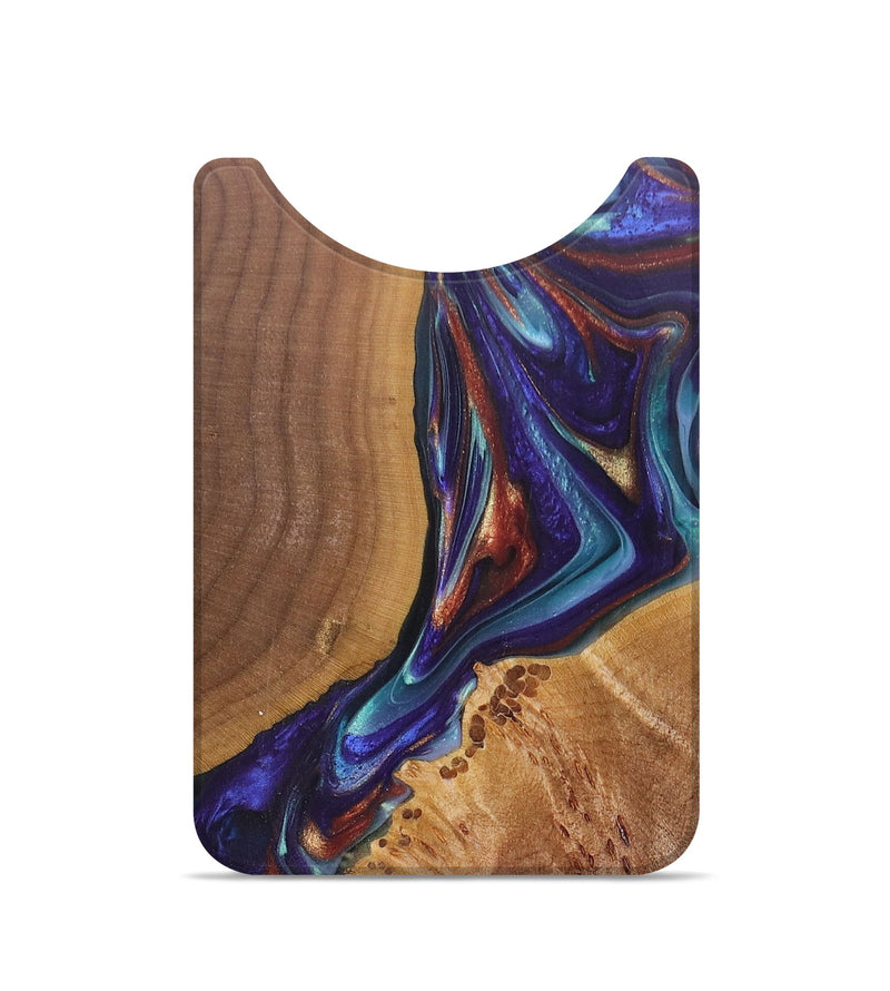 Live Edge Wood+Resin Wallet - Charlene (Purple, 698206)