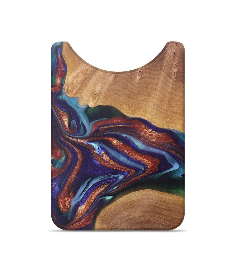 Live Edge Wood+Resin Wallet - River (Purple, 698207)