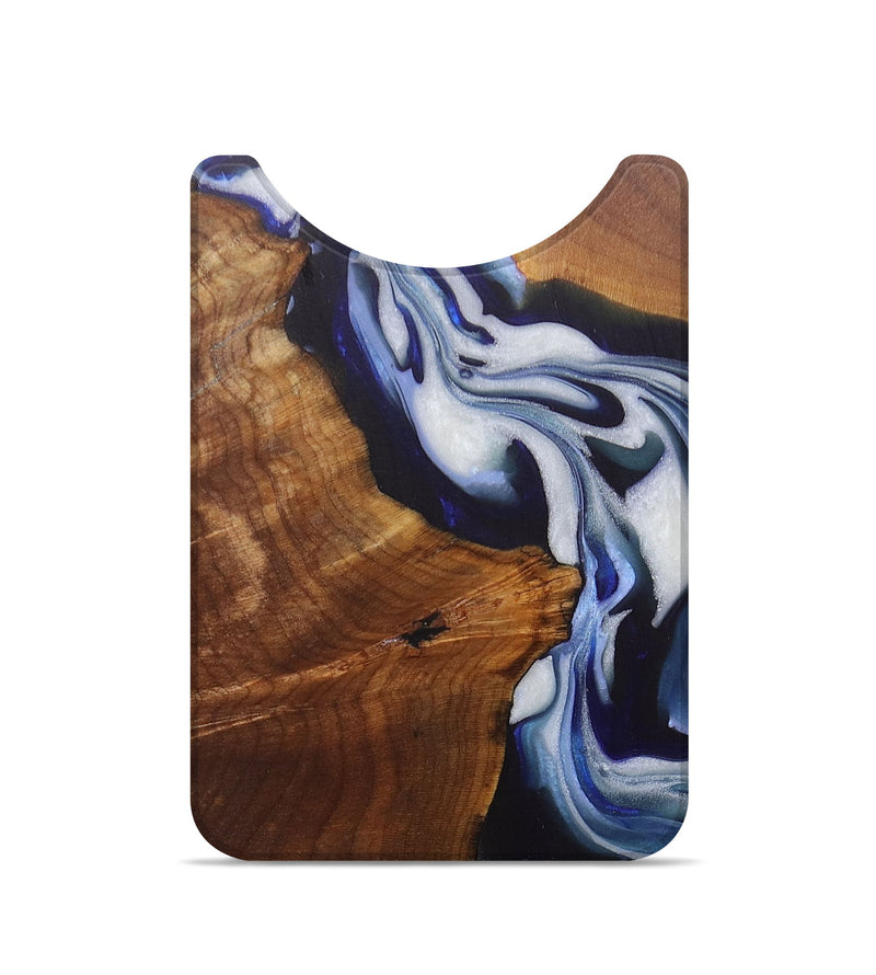 Live Edge Wood+Resin Wallet - Kaleb (Blue, 698210)