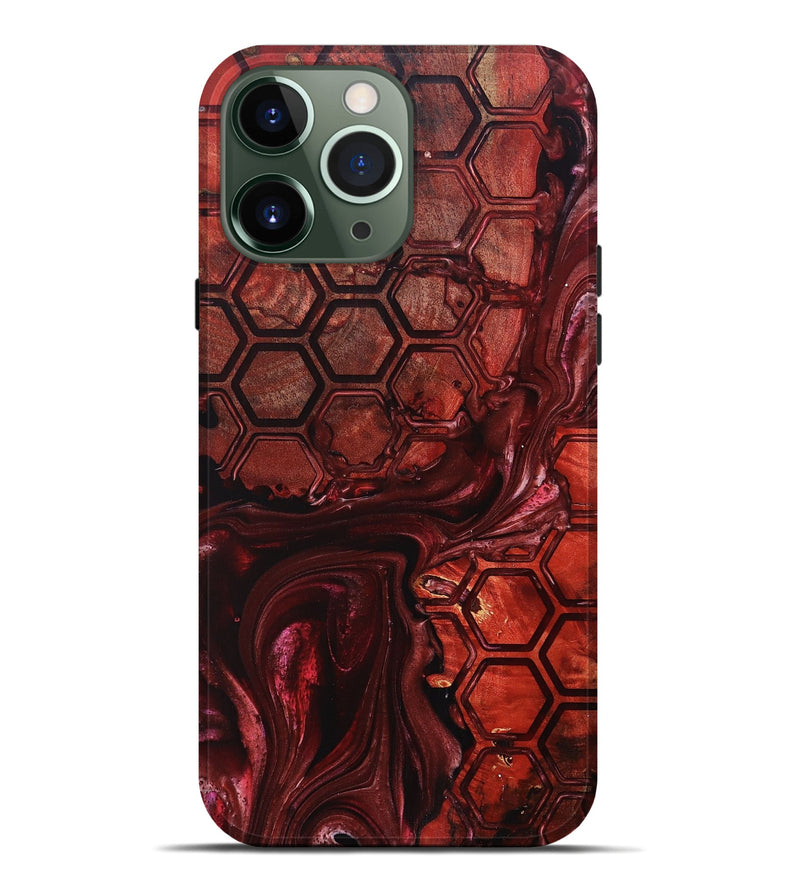 iPhone 13 Pro Max Wood+Resin Live Edge Phone Case - Zachary (Pattern, 698226)