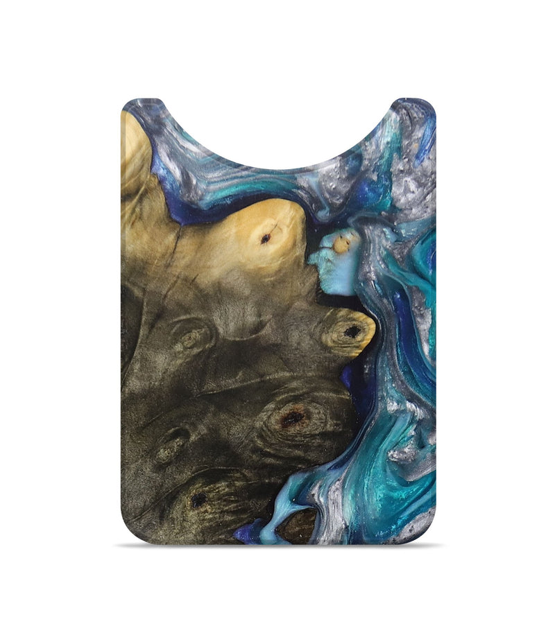 Live Edge Wood+Resin Wallet - Jimena (Blue, 698233)