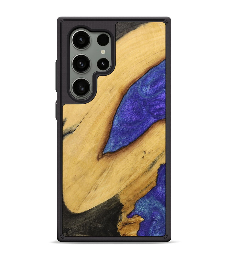 Galaxy S24 Ultra Wood+Resin Phone Case - Leah (Wood Burl, 698297)