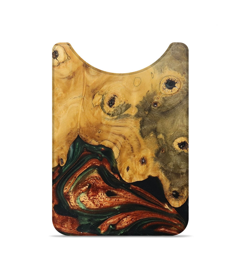 Live Edge Wood+Resin Wallet - Tom (Green, 698607)