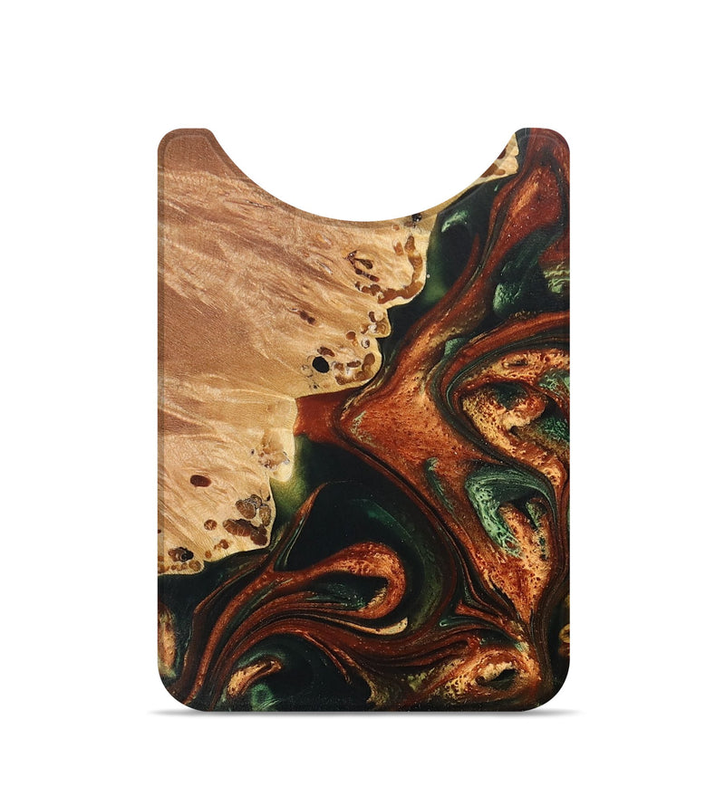 Live Edge Wood+Resin Wallet - Dakota (Green, 698608)
