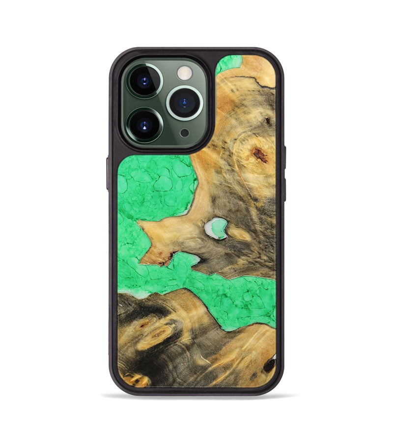 iPhone 13 Pro Wood+Resin Phone Case - Shaun (Watercolor, 698670)