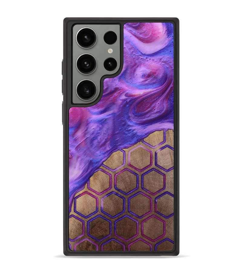 Galaxy S23 Ultra Wood+Resin Phone Case - Julio (Pattern, 698689)