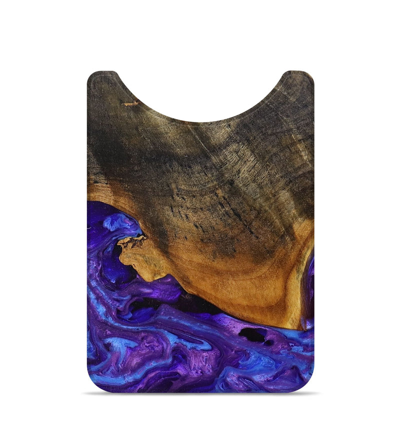 Live Edge Wood+Resin Wallet - Ashanti (Purple, 698745)