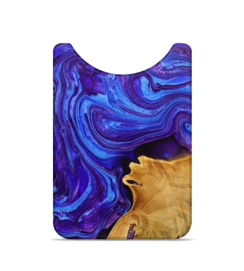Live Edge Wood+Resin Wallet - Eliza (Purple, 698746)