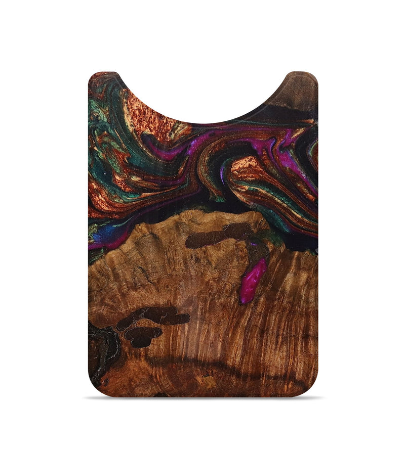 Live Edge Wood+Resin Wallet - Angel (Green, 698752)
