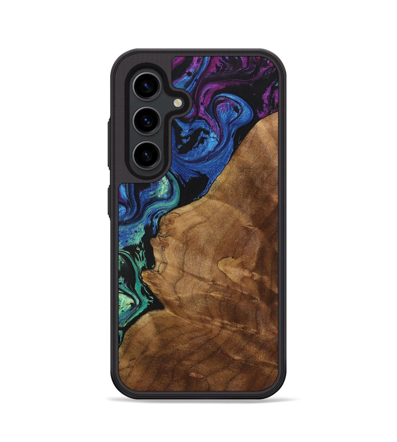 Galaxy S24 Wood+Resin Phone Case - Juniper (Ombre, 699024)