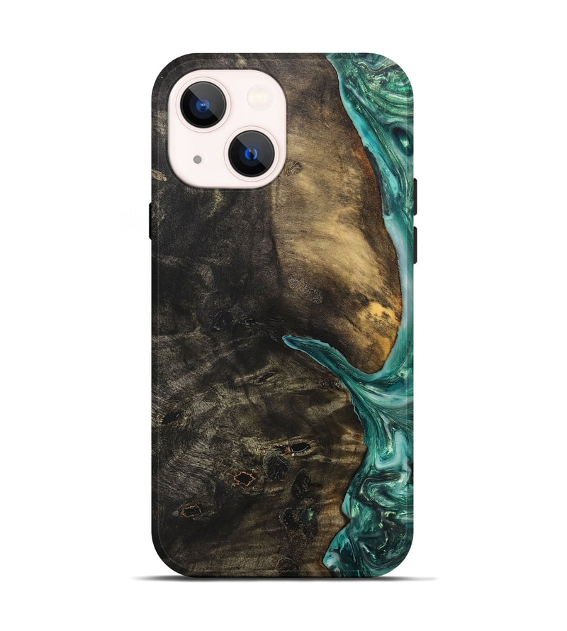 iPhone 14 Wood+Resin Live Edge Phone Case - Ethel (Wood Burl, 699168)