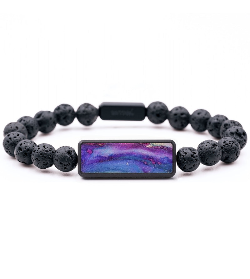 Lava Bead Wood+Resin Bracelet - Anna (Watercolor, 699203)