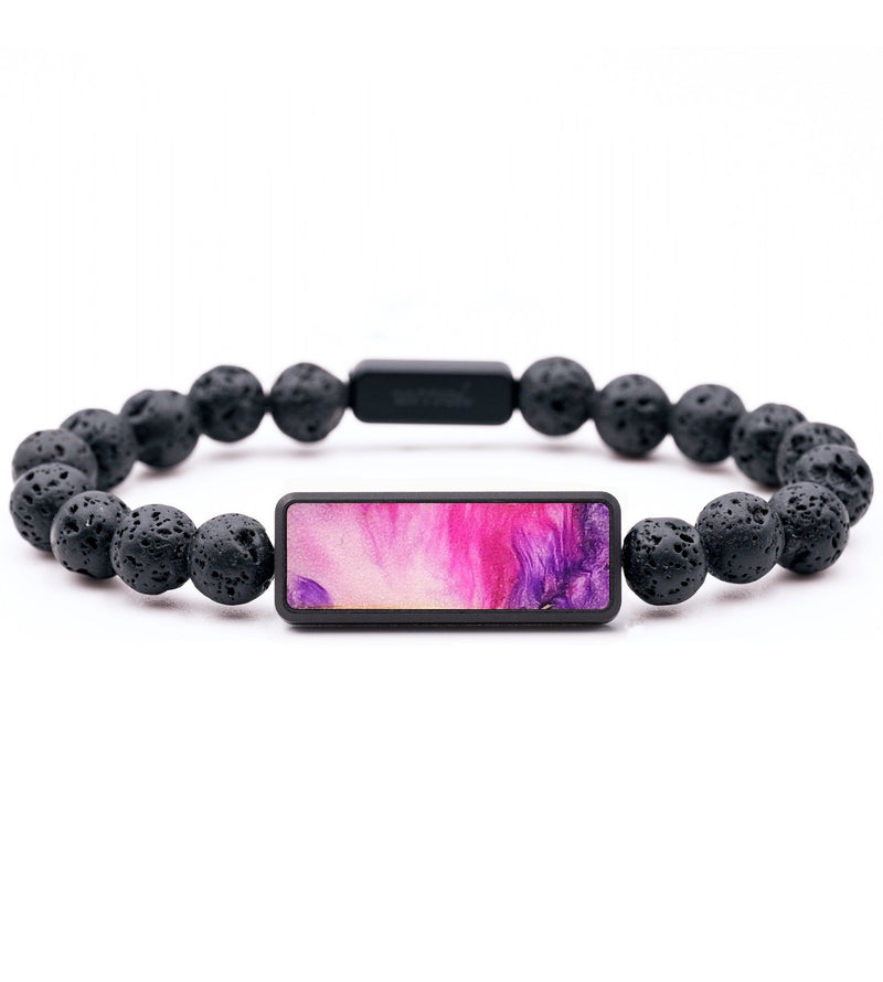 Lava Bead Wood+Resin Bracelet - Harold (Watercolor, 699204)