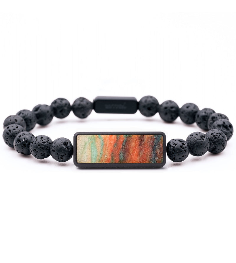 Lava Bead Wood+Resin Bracelet - Lela (Watercolor, 699205)