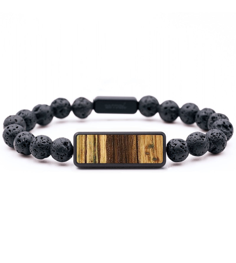 Lava Bead  Bracelet - Keith (Wood Burl, 699333)