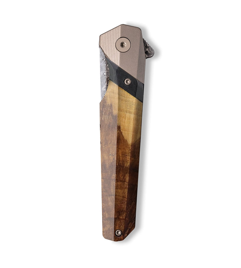 Live Edge  Pocket Knife - Paris (Wood Burl, 699504)