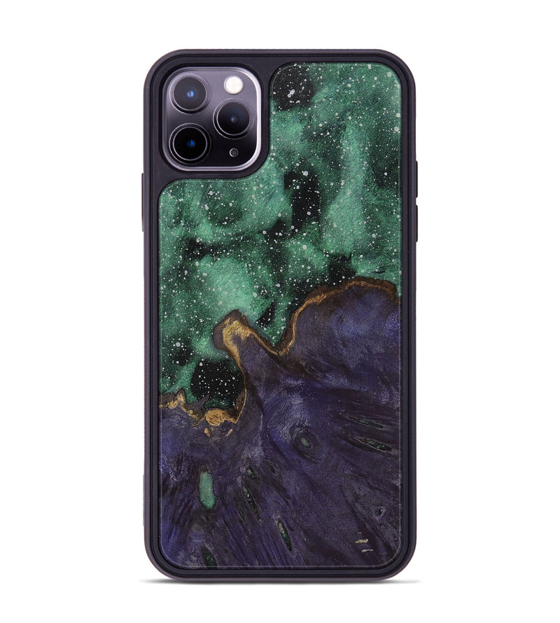 iPhone 11 Pro Max Wood+Resin Phone Case - Alayna (Cosmos, 699579)
