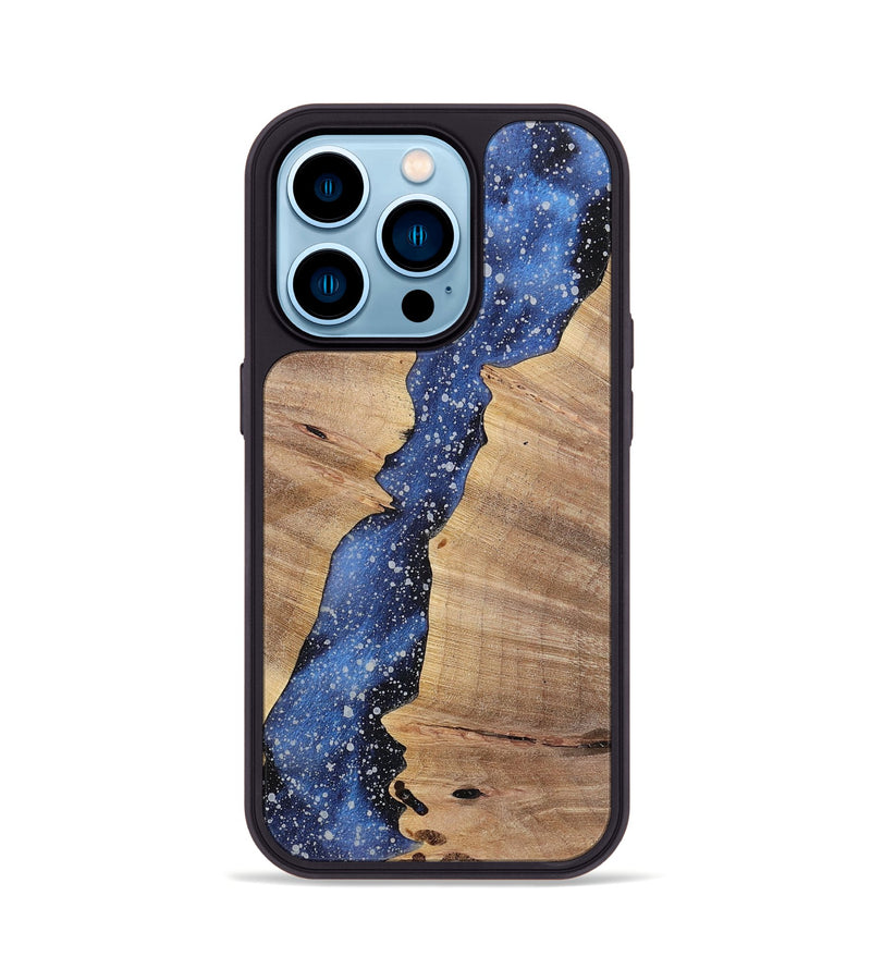 iPhone 14 Pro Wood+Resin Phone Case - Skye (Cosmos, 699652)