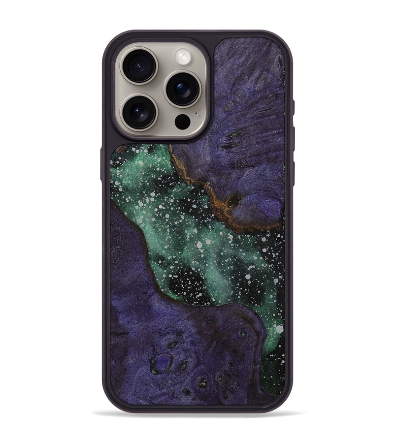 iPhone 15 Pro Max Wood+Resin Phone Case - Martha (Cosmos, 699654)