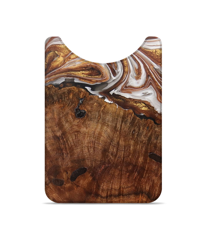 Live Edge Wood+Resin Wallet - Makenna (Black & White, 699720)