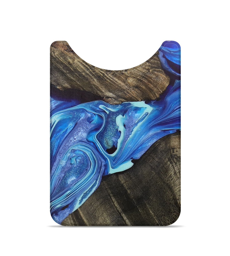 Live Edge Wood+Resin Wallet - Randi (Blue, 699722)