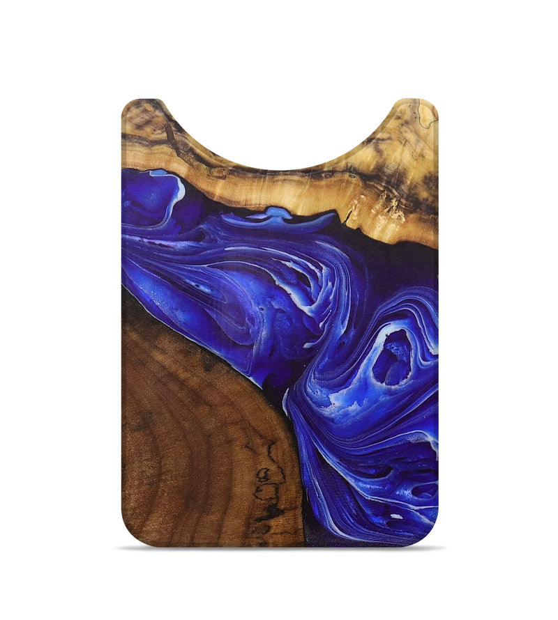 Live Edge Wood+Resin Wallet - Billie (Blue, 699726)