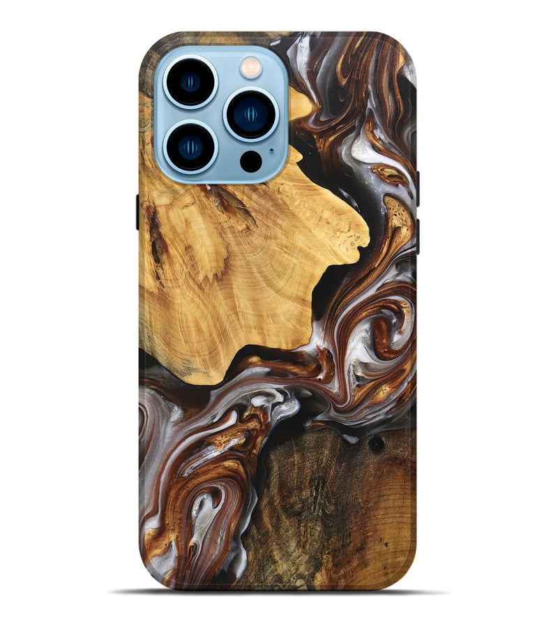 iPhone 14 Pro Max  Live Edge Phone Case - Landen (Black & White, 699740)