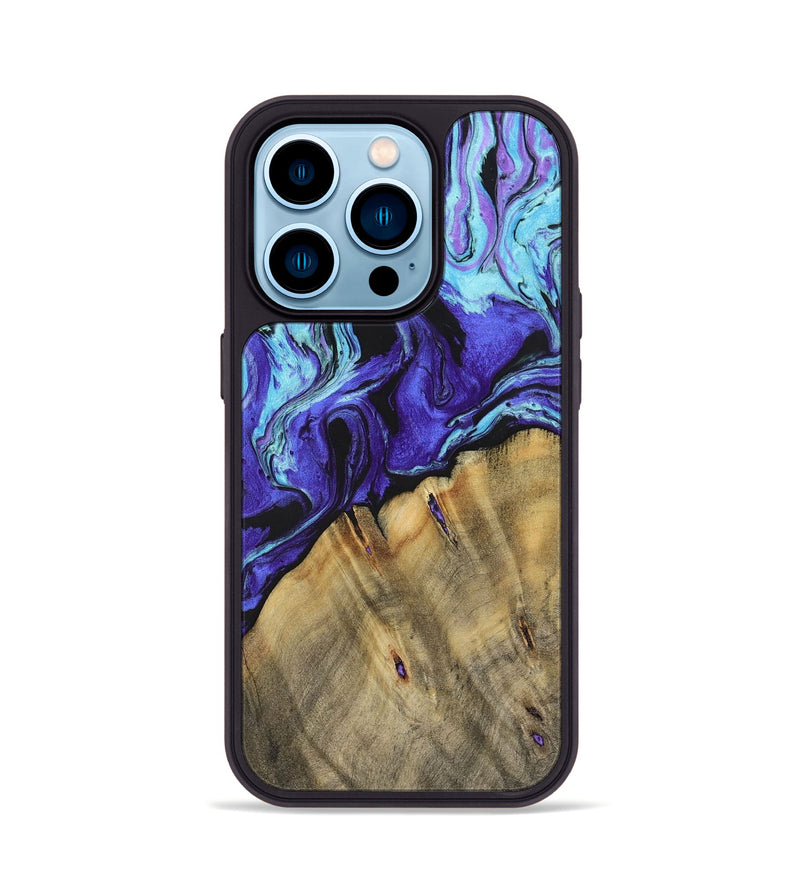 iPhone 14 Pro Wood+Resin Phone Case - Lennon (Ombre, 699836)