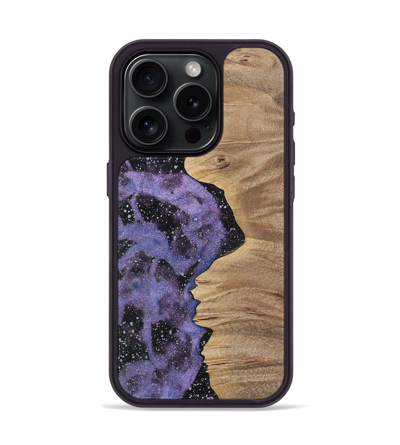 iPhone 15 Pro Wood+Resin Phone Case - Remi (Cosmos, 700050)