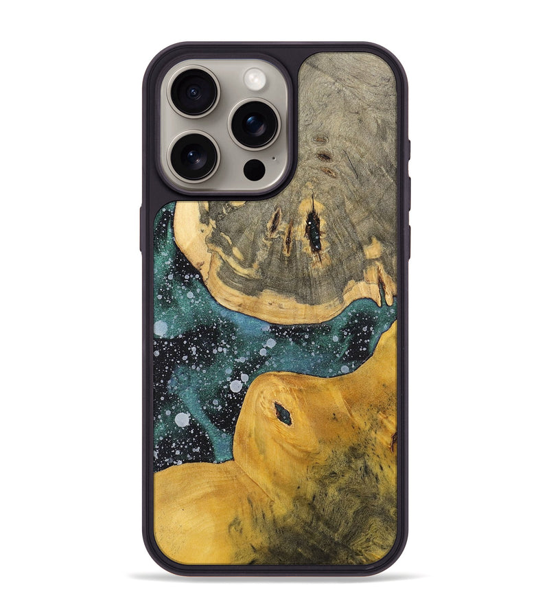 iPhone 15 Pro Max Wood+Resin Phone Case - Jean (Cosmos, 700057)
