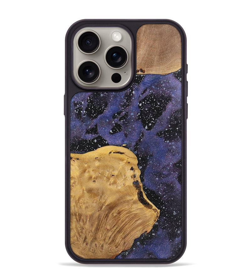 iPhone 15 Pro Max Wood+Resin Phone Case - Melinda (Cosmos, 700061)
