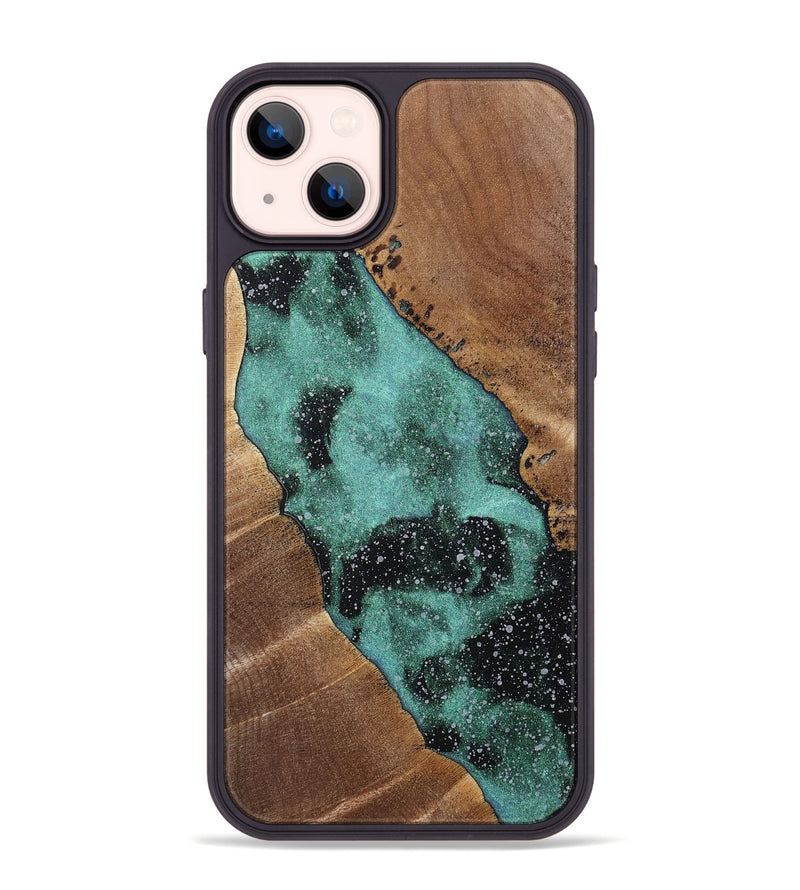 iPhone 14 Plus Wood+Resin Phone Case - Georgia (Cosmos, 700062)