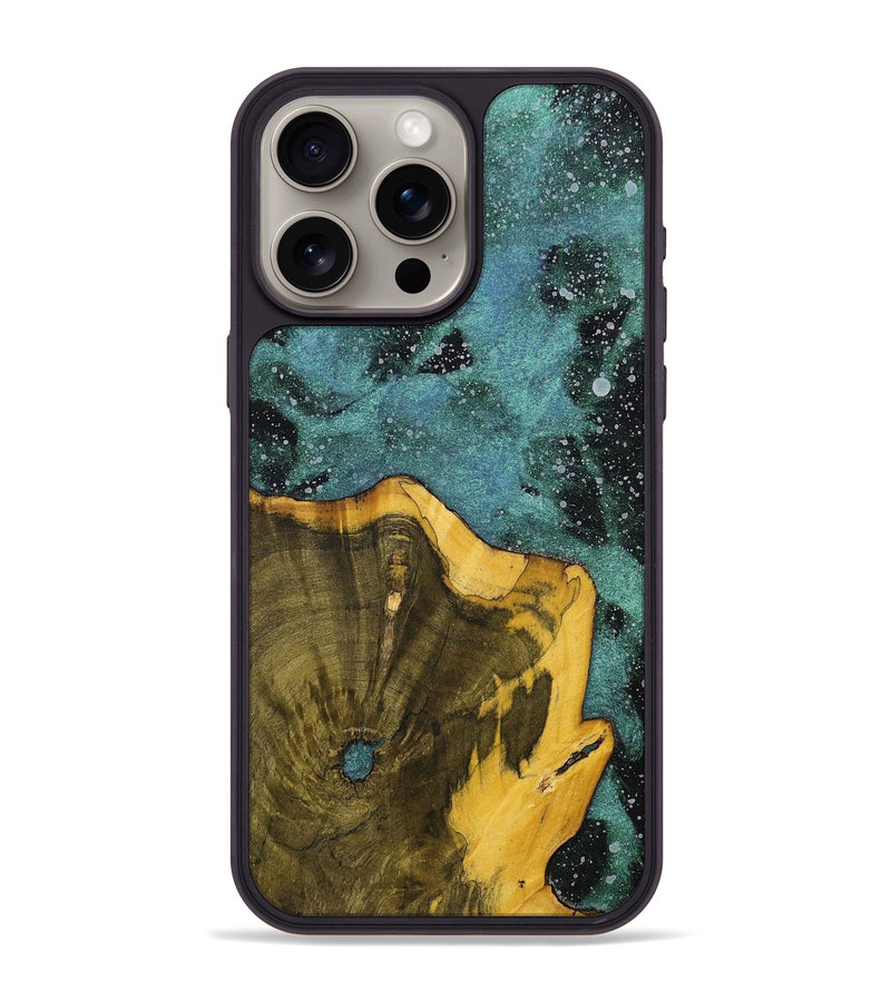 iPhone 15 Pro Max Wood+Resin Phone Case - Nicole (Cosmos, 700067)