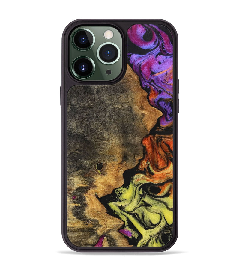 iPhone 13 Pro Max Wood+Resin Phone Case - Lorrie (Ombre, 700521)