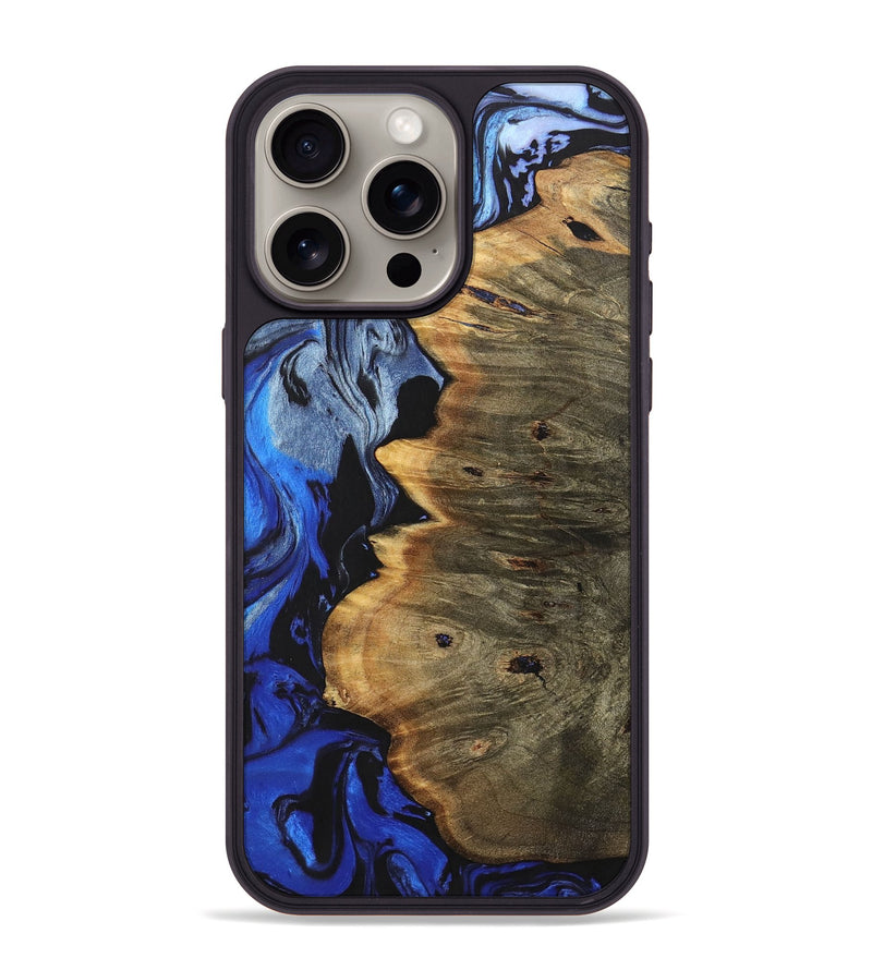 iPhone 15 Pro Max Wood+Resin Phone Case - Suzanne (Ombre, 700566)