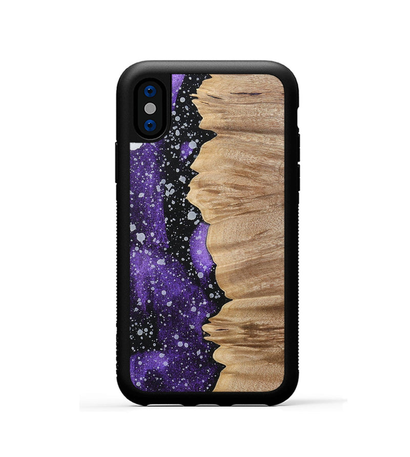 iPhone Xs Wood+Resin Phone Case - Archie (Cosmos, 700585)