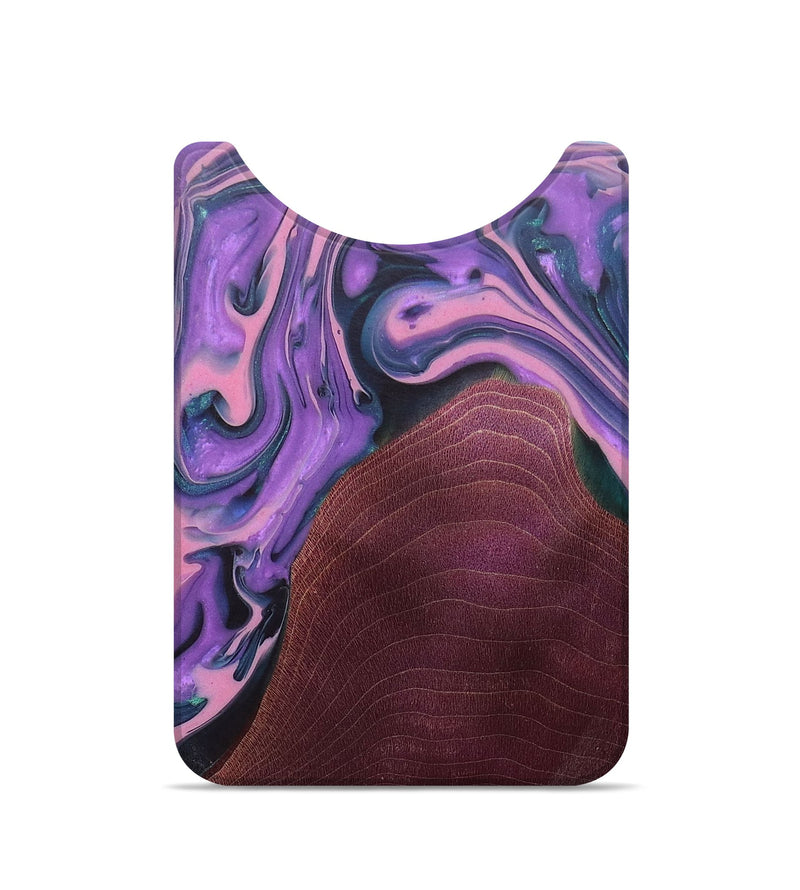 Live Edge Wood+Resin Wallet - Erik (Purple, 700614)
