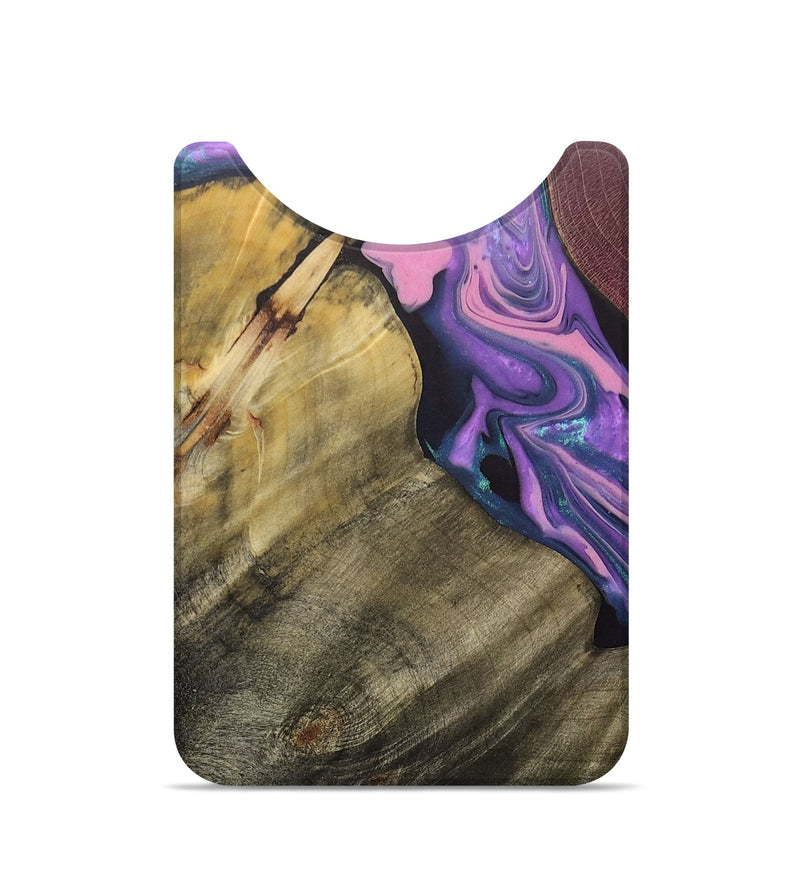 Live Edge Wood+Resin Wallet - Jenny (Purple, 700616)