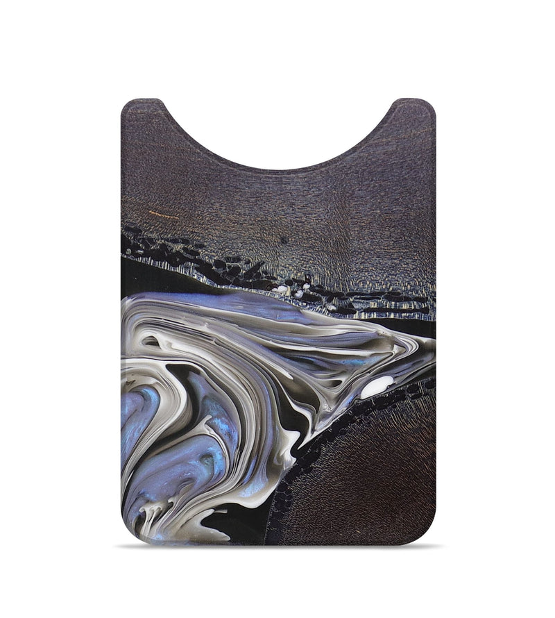 Live Edge Wood+Resin Wallet - Hayes (Black & White, 700619)