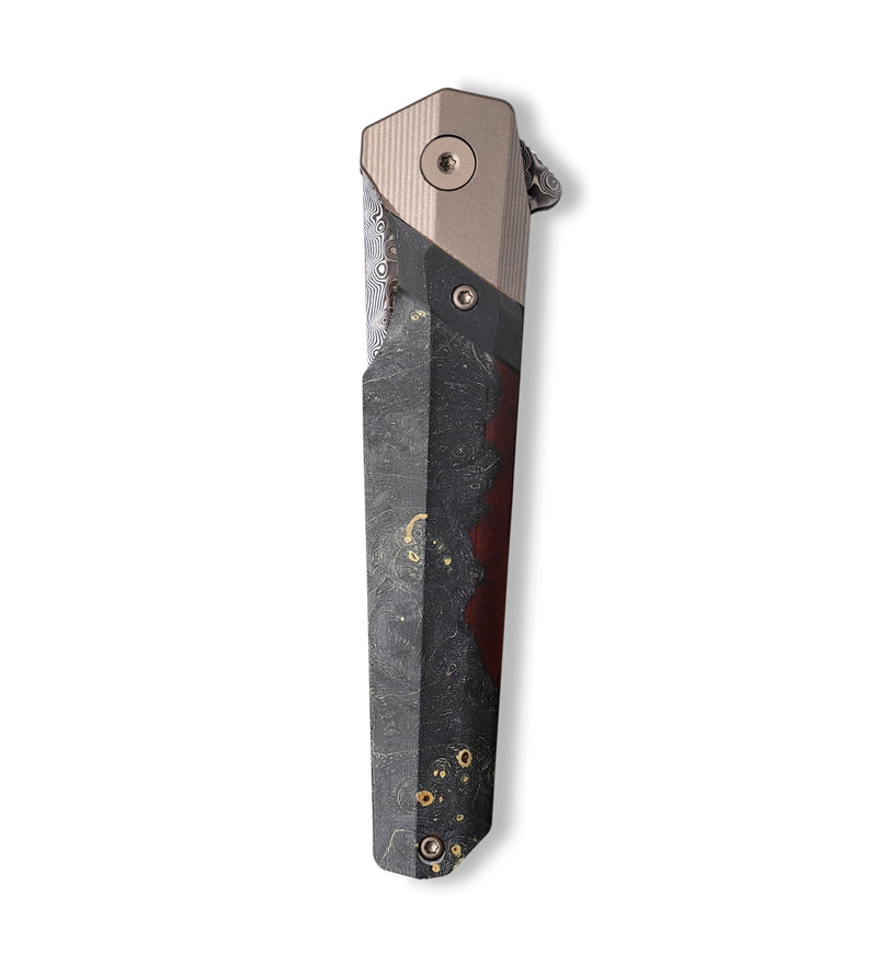 Live Edge  Pocket Knife - Kirsten (Wood Burl, 700652)